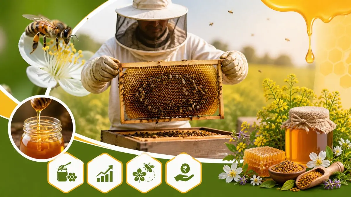 Beekeeping Guide: शहद के साथ-साथ बढ़ाएं अपनी फसल की पैदावार और कमाएं मोटा मुनाफा 