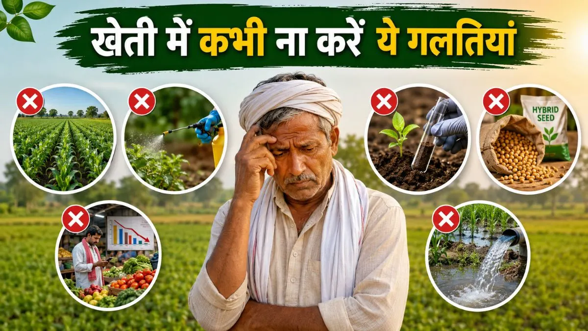 Kheti me Kabhi na kare ye galtiya: किसानो को सबसे ज्यादा नुकसान पहुँचाती है ये गलतियां ध्यान दे !