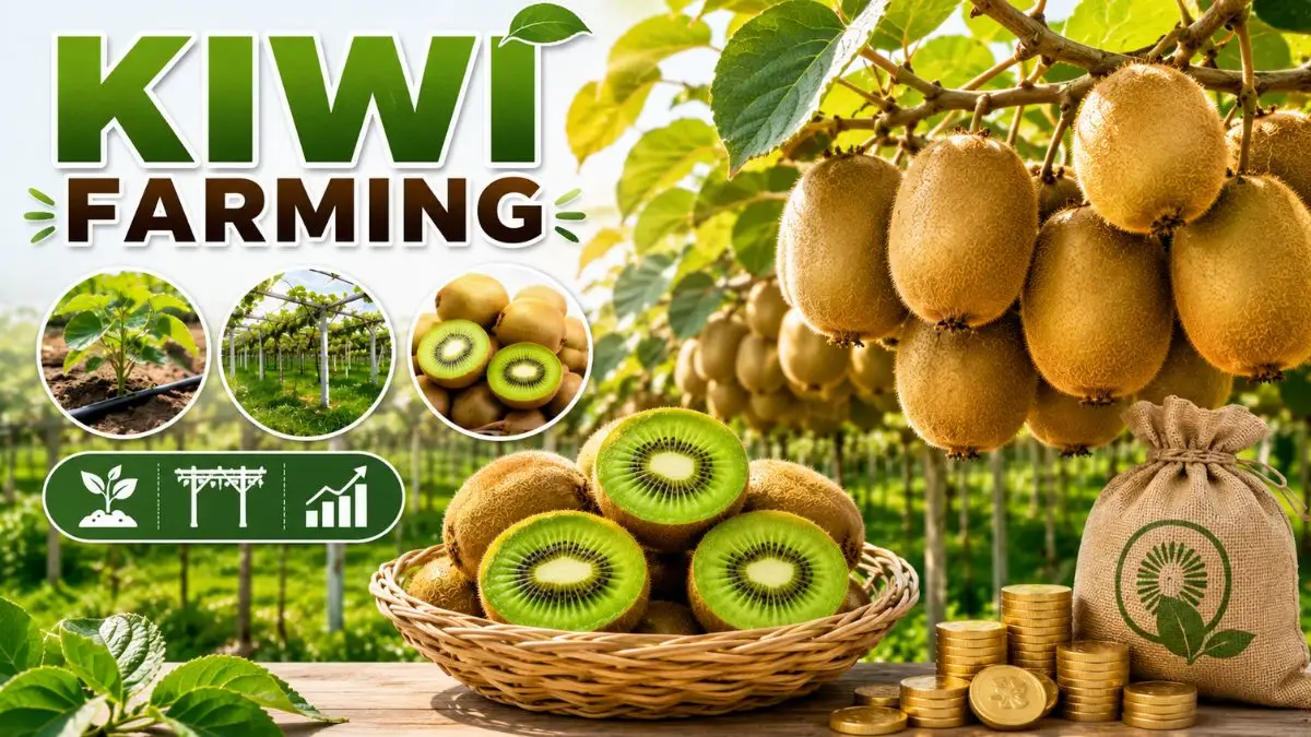 कीवी की खेती (Kiwi Farming): ठंडे इलाकों का ‘सुपरफ्रूट’ अब मैदानी क्षेत्रों में भी, एक एकड़ से सालाना ₹10 लाख तक की कमाई
