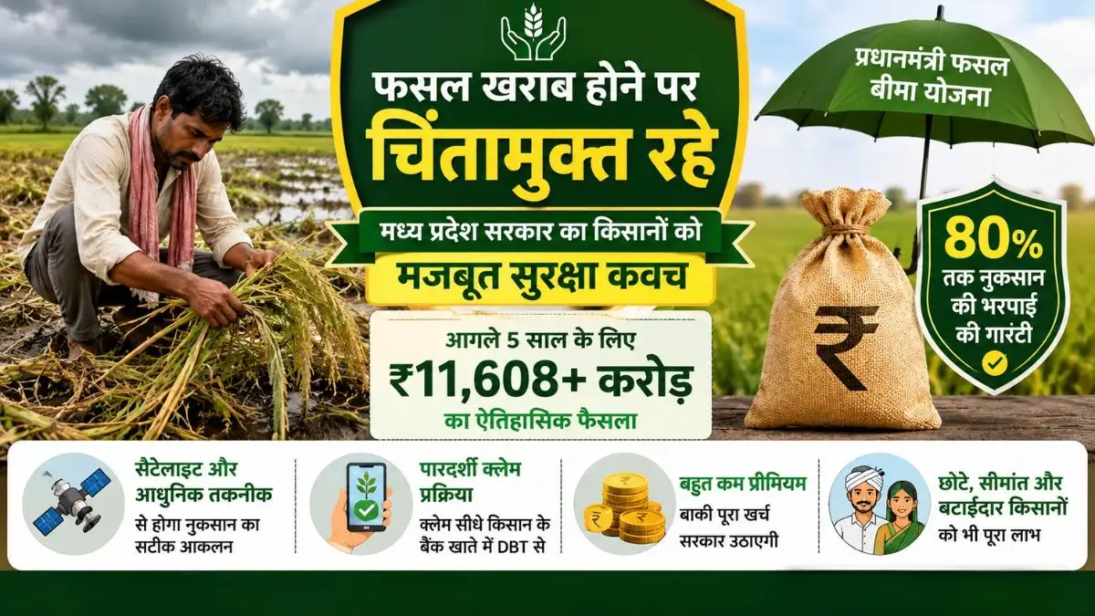 अब फसल खराब होने पर चिंतामुक्त रहे: ये राज्य सरकार किसानों को देगी ₹11,000 करोड़ से ज्यादा का सुरक्षा कवच, कैबिनेट का बड़ा फैसला