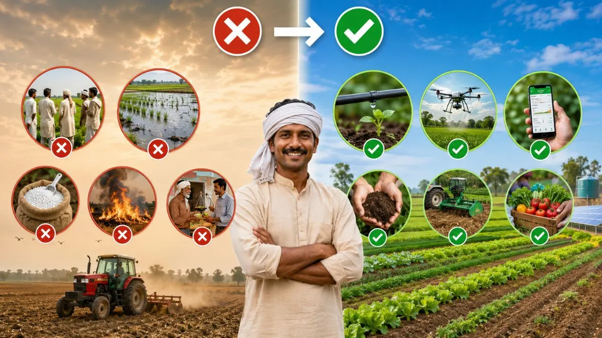 पारंपरिक खेती की ये पुरानी आदतें अब बन रही हैं घाटे का सौदा, आधुनिक किसान ऐसे बचें इन गलतियों से